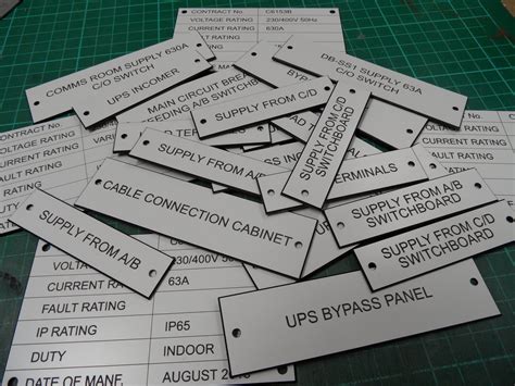 electrical panel labels uk